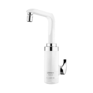 Imagem de Torneira Elétrica Lorenzetti Essence De Parede Branca-cromada 220v