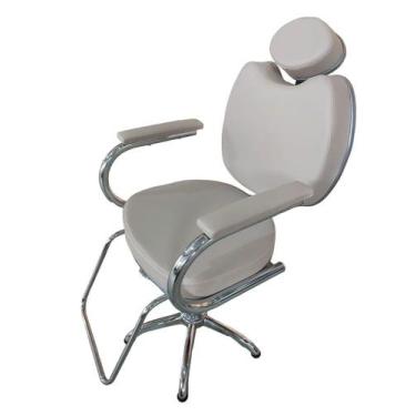 Imagem de Cadeira Poltrona Para Salão Cabeleireiro Fixa Hidráulica - Bueno Cadei