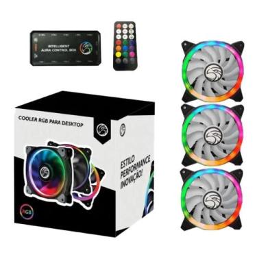 Imagem de Kit Cooler 3 Fan Rgb Gamer Bpc - Brazil Pc