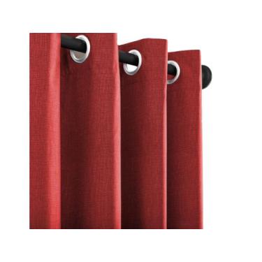 Imagem de Kit Cortina Rústica 3,00m x 1,60m Completo Varão 19mm Instalação Fácil