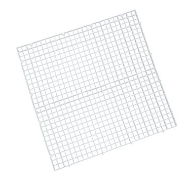 Imagem de ALEGI Bandeja divisória de plástico para aquário, caixa de ovos, divisória de placa isolada para aquário bandeja de filtro preta (2 peças L)