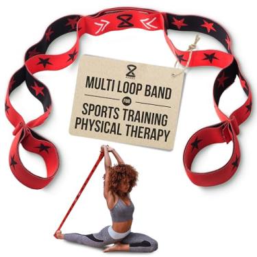 Imagem de The Super Band | Multi-Loop Fabric Resistance Band for Working Out with Handles | Made for Athletes | Versatile Workout Band for Strength Training, Yoga, Pilates, & More