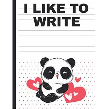 Imagem de I Like To Write: Red Panda Lined Notebook for Kids - Girl Learn to Handwriting Workbook