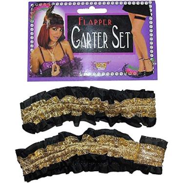 Imagem de Conjunto de liga Roaring 20s, Preto/dourado, tamanho nico