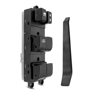 Imagem de Interruptor de janela Master Power adequado para Nissan Versa L4 1.6L 2010-2011 Nissan Versa L4 1.8L 2010-2012 Substitua 25401-ZW80A, interruptor de janela de controle de energia com botão de trava de