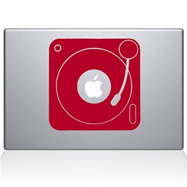 Imagem de The Decal Guru 2083-MAC-13A-DR Adesivo de vinil, vermelho, MacBook Air de 13 polegadas