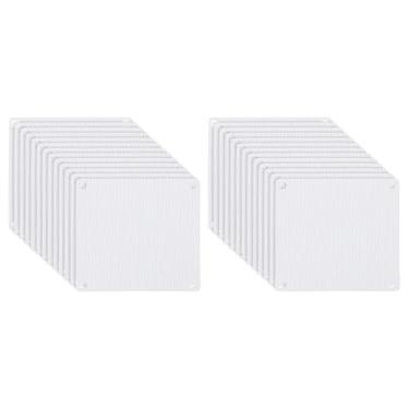Imagem de PATIKIL 120 mm/4,7" PC Fan Dust Mesh, 24 pacotes PVC computador cooler filtro poeira capa de PC grades para ventilador cooler computador PC capa à prova de poeira, branco