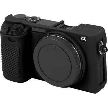 Imagem de Capa para câmera Sony Alpha A5000, capa protetora de silicone macio, capa de borracha para câmera Sony Alpha A5000 ILCE-5000 Digital SLR bolsa preta