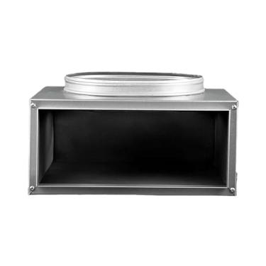 Imagem de BUILDMART - Caixa Plenum de 30,5 cm para [Difusor de Slot Linear de 30,5 cm - (3 Compartimentos) Triplo Slot] Caixa Plenum de Chapa Galvanizada Isolada Premium para Aquecimento e Refrigeração - Texas