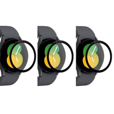 Imagem de Combo 3x Película Protetora Ceramic 9D Compatível Smartwatch Galaxy Watch Active 7 6 5-40mm 44mm (44MM)
