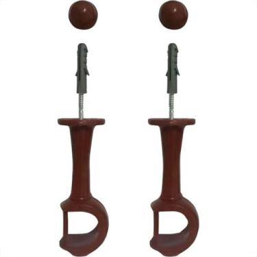 Imagem de Suporte P/Varao Cadiz 19Mm Mogno - CADIZ DECORACOES