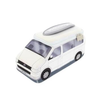 Imagem de BRISA Coleção VW – Volkswagen Neoprene Universal Maquiagem Cosméticos Higiene Pessoal Bolsa de Farmácia em Design de Ônibus T5 (Branco/Grande)