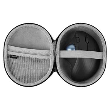 Imagem de Geekria Capa para mouse UltraShell compatível com mouse Logitech M575/G502/G604/G603/G600/G703/G403/G PRO, bolsa de transporte de viagem com armazenamento a cabo para jogos sem fio mouse de escritório (cinza)