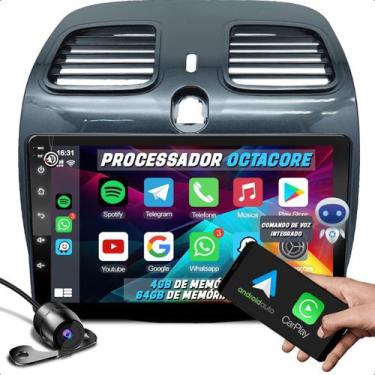 Imagem de Central Multimidia 9 Polegadas 2 din Android Carplay Gps com Câmera e 