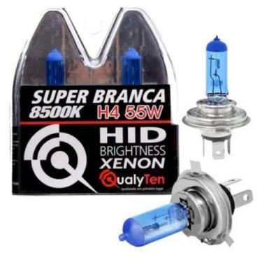 Imagem de Lampada Super Branca H4 55w 8500k - QUALYTEN