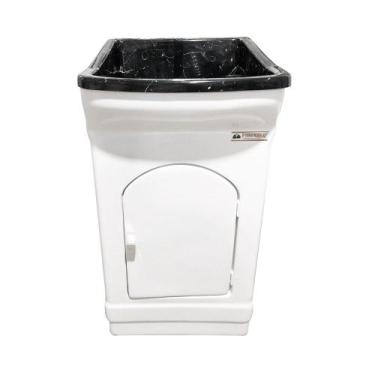 Imagem de Tanque Com Armário 25 Litros Preto Linha Supreme - fiberblu