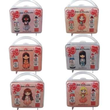 Imagem de Kit Com 6 Maletas De Maquiagem Amusant Princesinhas