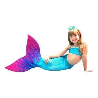 Imagem de Cauda De Sereia Completa Nadar Nadadeira Sapatinho Ana Julia - Sirenit