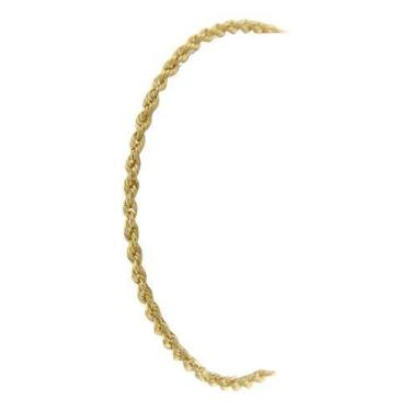 Imagem de Pulseira Feminina Cordão Baiano 18 Cm Ouro 18k 750 - JOIE JOIAS FINAS,
