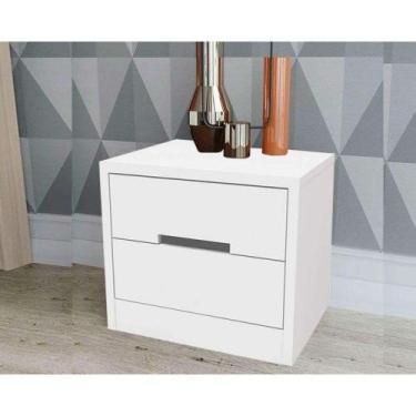 Imagem de Mesa Cabeceira Infantil S822 c/ 2 Gavetas Branco - Kappesberg