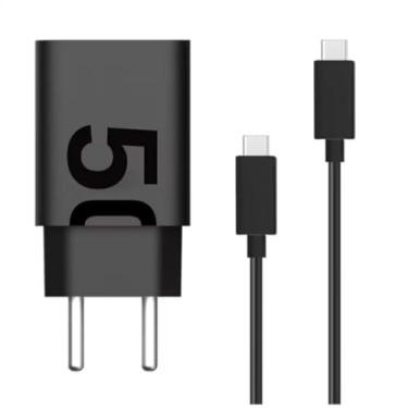 Imagem de Carregador Super Turbo 50W Ultra Rápido Tipo C/USB Com Carregamento Rápido + Cabo Tipo C Compatível Com Todos Aparelhos Tipo C