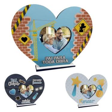 Imagem de Kit 20 Lembranças Dia Dos Pais Coração e Chaveiro - Parede Bonita, 3