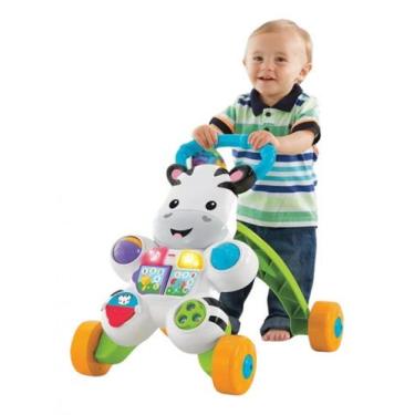 Imagem de Andador Zebrinha Com Atividades Luzes E Sons Fisher-price - Mattel