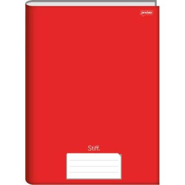 Imagem de Caderno Brochura 80fls Stiff Slim Vermelho  - Jandaia
