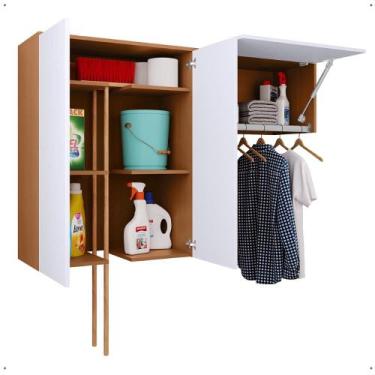 Imagem de Dispensa Multiuso 2 Portas Armario aéreo Lavandeira Multi - Quarteto M