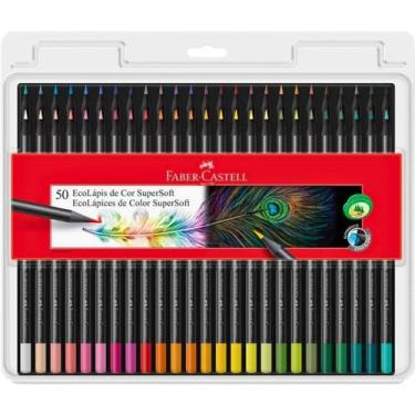 Imagem de Ecolápis De Cor Faber Castell Supersoft 50 Cores 120750SOFT - Faber-Ca