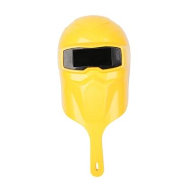 Imagem de Milageto Capacete de solda portátil, máscara de soldador com proteção contra proteção contra a proteção dos olhos para moer alta temperatura de operação de, Amarelo