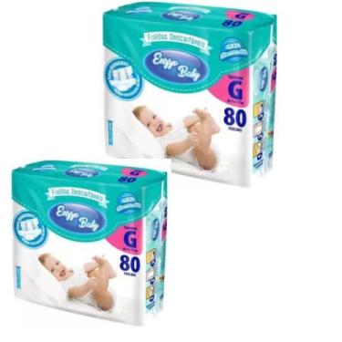 Imagem de KIT 2 PCT Fraldas Descartáveis Atacado Barato Enzzo Baby Pacotão Todos