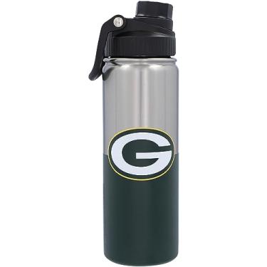 Imagem de Logobrands Green Bay Packers Garrafa de aço inoxidável Team Twist Top de 595 g