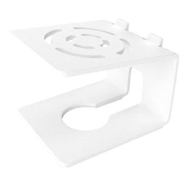 Imagem de AsrMyjcx Stand Stand Stand Stand Confiável Supplail Estante estável Livros -falantes Stand Recording Studio Stand Non Skid para sala de estar, Branco, 20x19.5x14.5cm