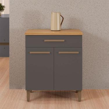 Imagem de Balcão Omega Master Arte Móveis, Cinamomo/ Grafite