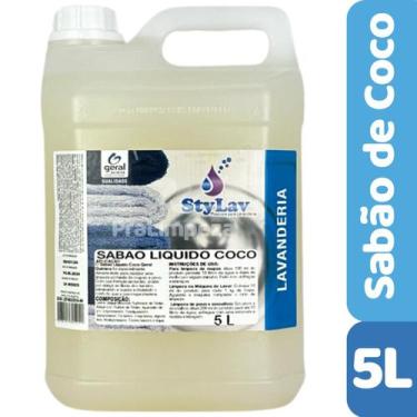 Imagem de Sabão Liquido de Coco Concentrado  Lava Roupas Profissional 5 Litros -