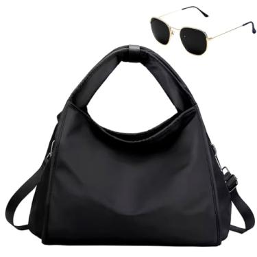 Imagem de Kit Bolsa Feminina Grande Transversal + Óculos Hexagonal De Sol (CHUMBO)