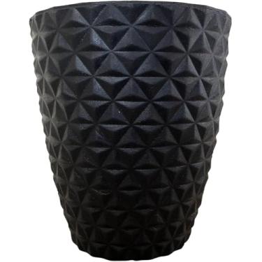 Imagem de Novo Vaso De Planta Polietileno Jardim Varanda Luxo Berlian Pp (preto)