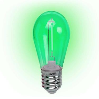 Imagem de Lâmpada Led Filamento Verde 1W E-27 220V 4 Peças Foxlux