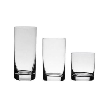 Imagem de Jogo de Copos De Cristal Bohemia Barline 36 Peças - Bohemia Crystal