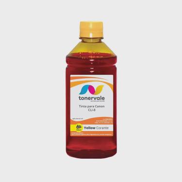 Imagem de Tinta Tankfull Para Impressora Canon IP4500 IP5200 IP6600D MP500 600R - Canon CLI-8 Yellow Corante de 500ml