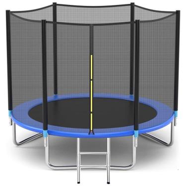 Imagem de Cama Elastica Capacidade até 700 kg com Luz e Cesta de Basquete, LHX, Azul