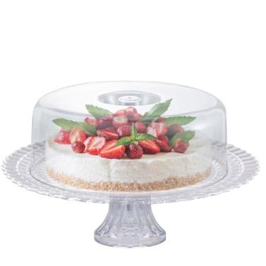 Imagem de Ruvolo Boleira Gourmet, Boleira de Vidro Com Tampa Acrilica, Porta Bolo e Paes