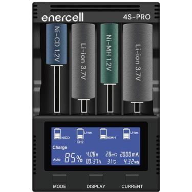 Imagem de Carregador Enercell Inteligente, Universal e Rápido para 4 Pilhas,  mo
