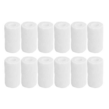 Imagem de 12 Unidades de Bandagem Autoadesiva, Material Não Tecido Poroso e Bandagem de Látex Fita Autoadesiva Forte Peso Leve Conveniente para Transportar Curativos para Tratamento de