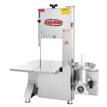 Imagem de Serra Fita de Bancada Bermar 1,74m Inox com Moedor Boca 8 BM-106 Bivol