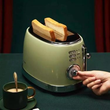 Imagem de Torradeira de cozinha Mini café da manhã grelhado Torradeira Home Máquina de sanduíche de torrada automática