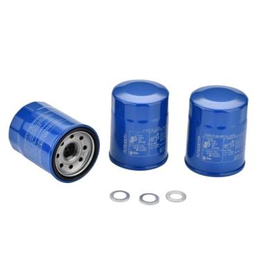 Imagem de FLTRUCKTOP 3 peças 15400-PLM-A02 94109-14000 filtro de óleo kit de junta de drenagem serve para Honda Acura - Accord CR-V Civic Fit Pilot substitui 15400-RTA-003,15400-PR3-003,15400-PH1-014,15400-PR3