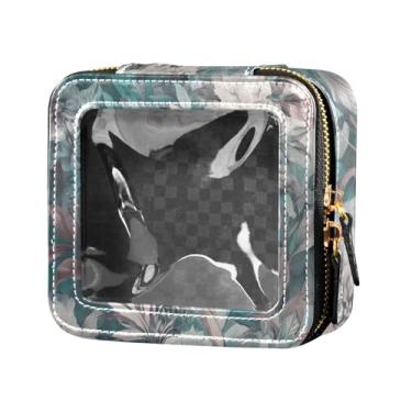 Imagem de Fitrendlovey Organizador de maquiagem portátil com grande claraboia bolsa de cosméticos espaçosa para amantes de viagens, T7, one size