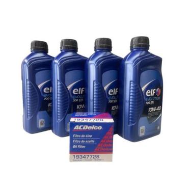 Imagem de Kit troca de oleo 10w40 + filtro renault logan of21750 - ELF/ACDELCO